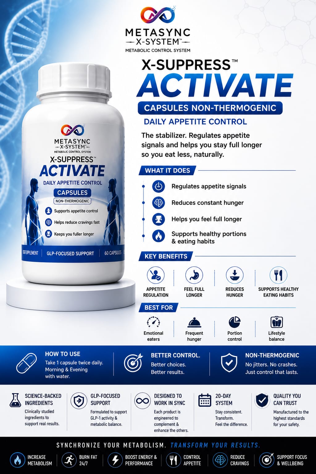 Metasync X-Activate Ignite – Daily Metabolic Boost & Thermogenic Support (Capsules)